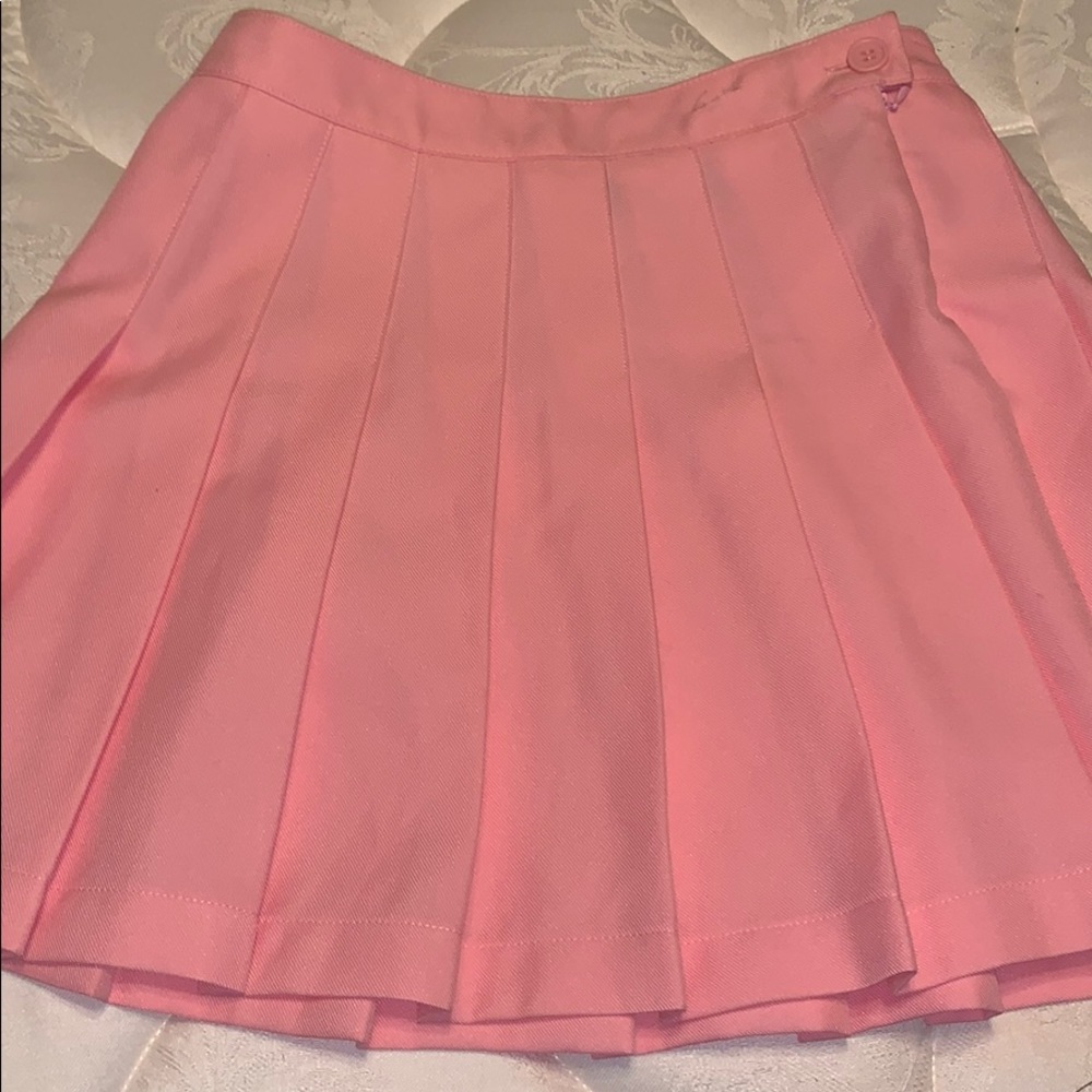 pink tennis skirt